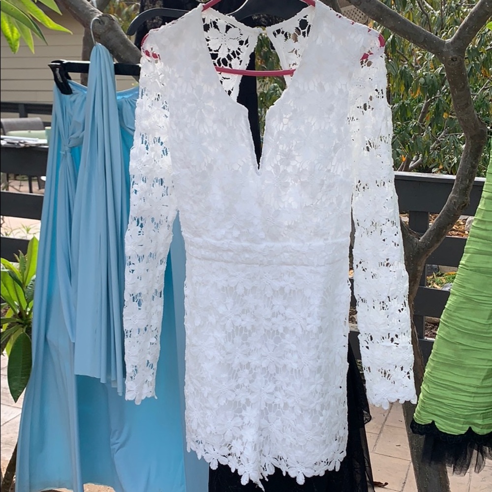 White lace romper